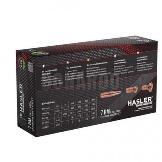 HASLER MUNIZIONI CAL.7mm R.M. ARIETE 139GRS