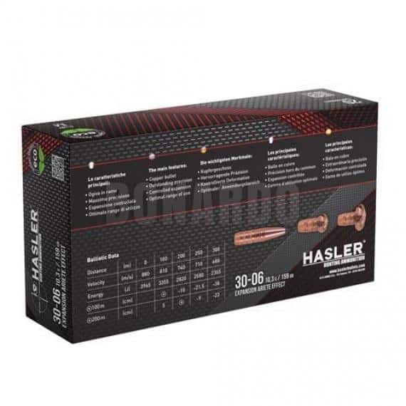HASLER MUNIZIONI CAL.30-06 ARIETE 159GRS