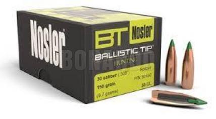 NOSLER PALLA 308" 150 GRS BALLISTIC TIP 30150 CONF. 50