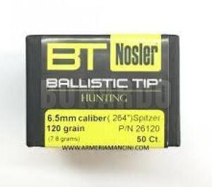 NOSLER PALLA 264" 120 GRS BALLISTIC TIP