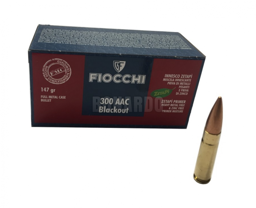 FIOCCHI MUNIZIONI CAL.300 AAC BLACKOUT 147GRS 50 PZ.