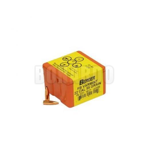 BERGER PALLA CAL 22 55 GRS FB VARMINT CONF. 100
