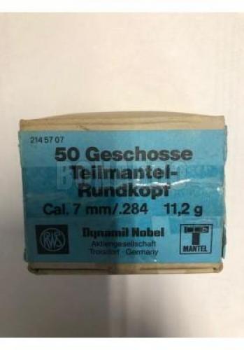 RWS PALLA T-MANTEL CAL. 7MM 11,2 G. 173GRS CONF. 50
