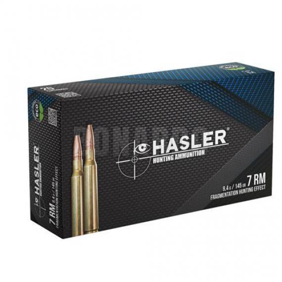 HASLER MUNIZIONI CAL.7mm R.M. HUNTING 145GRS
