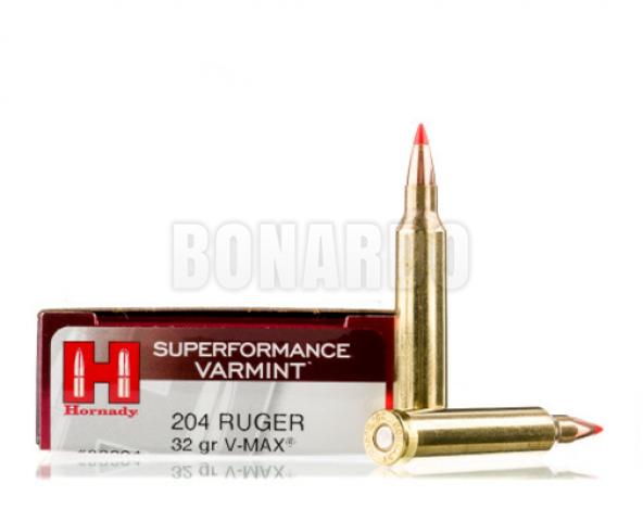 HORNADY MUNIZIONI CAL.204 RUGER  32 GRS