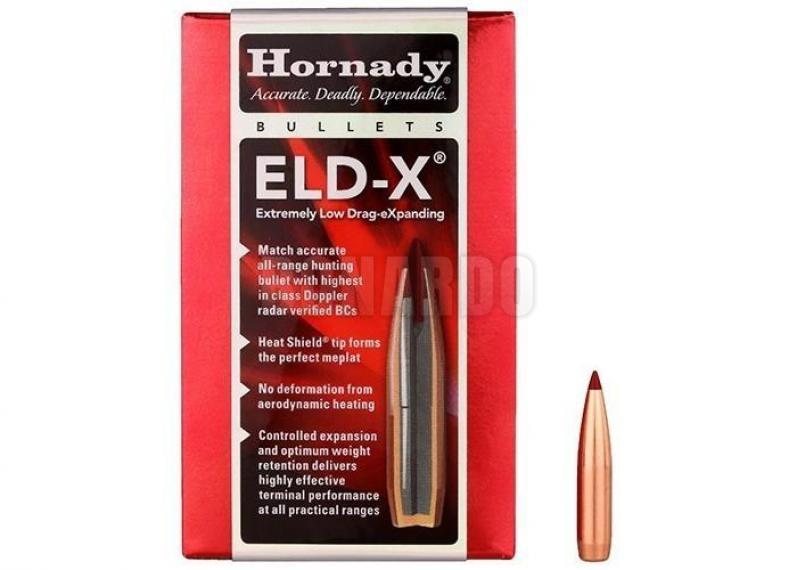 HORNADY PALLA 308" ELD-X 200GRS CONF.100