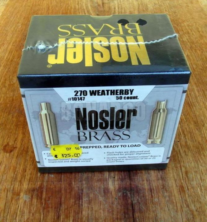 NOSLER BOSSOLI CAL.270WEATHERBY MAG CONF.50PZ