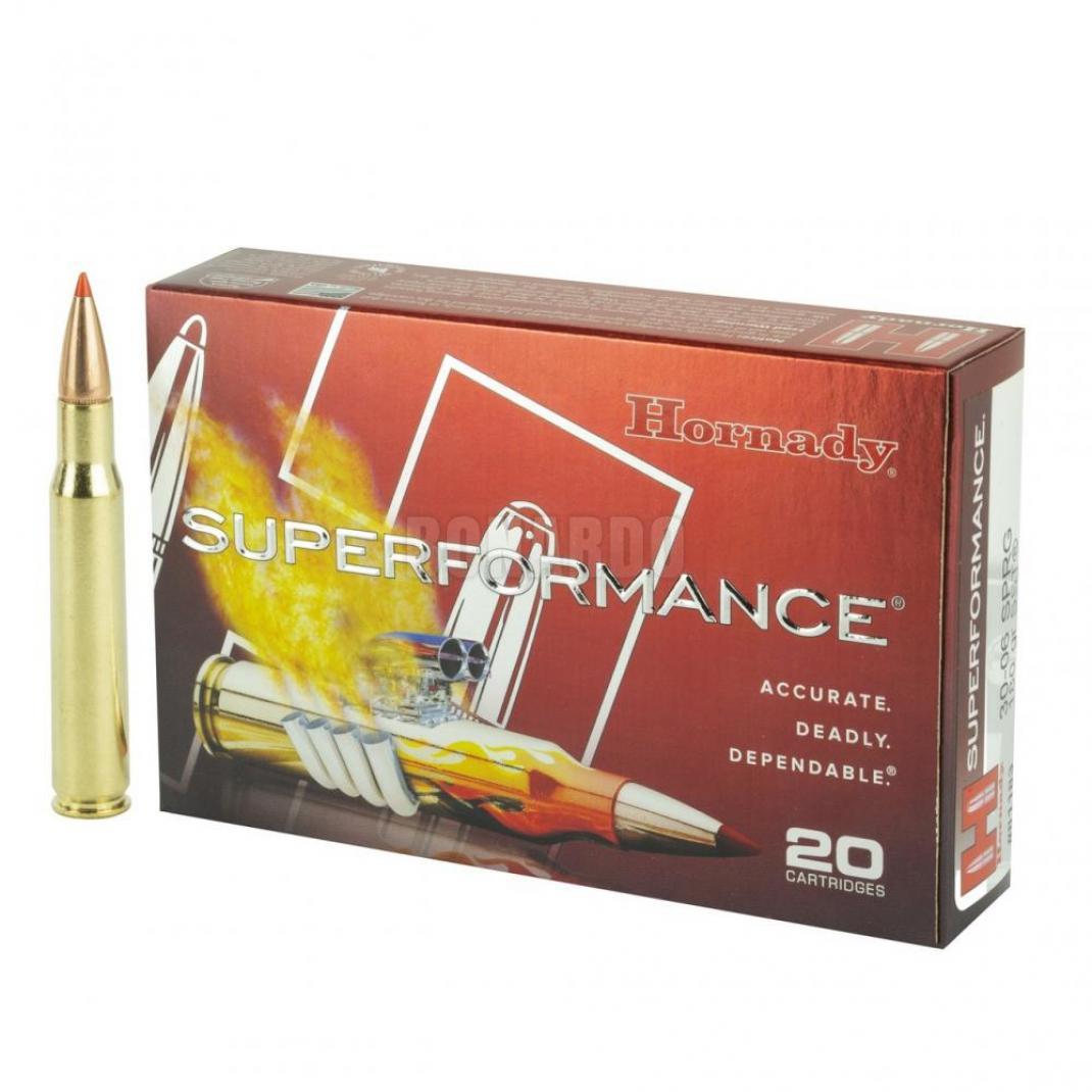 HORNADY MUNIZIONI CAL.30-06 SUPERFORMANCE 150 GRS SST