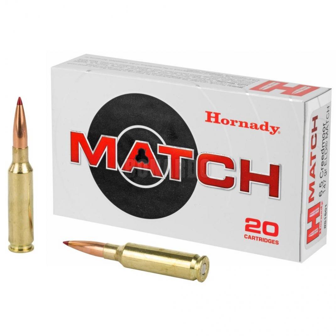HORNADY MUNIZIONI  CAL. 6,5 CREEDMORE ELD 147GRS