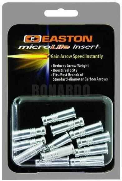 EASTON INSERTO MICROLITE CONFEZIONE 12 PEZZI