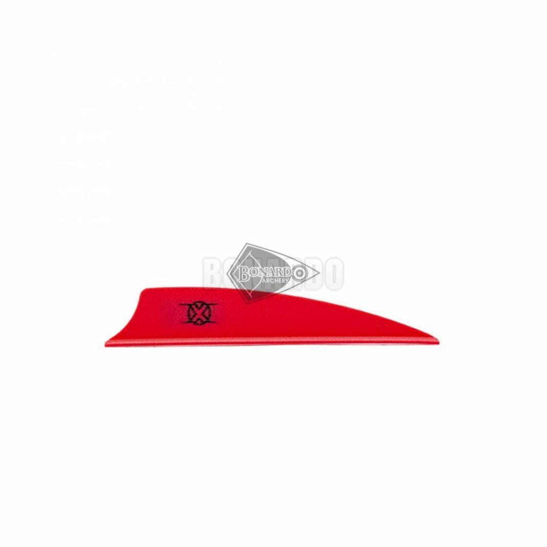 BOHNING ALETTE IN PLASTICA X-VANES SCUDO 1.75" RED