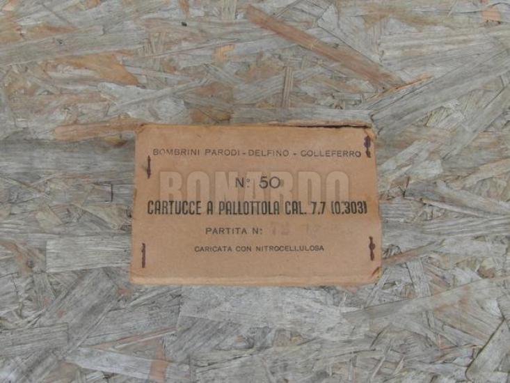 MUNIZIONI CAL 7,7 BREDA CONF. 50 PZ PROD. 1951