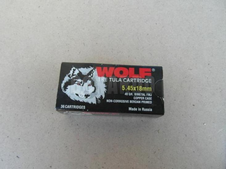 MUNIZIONI CAL 5,45X18mm WOLF- INERTE