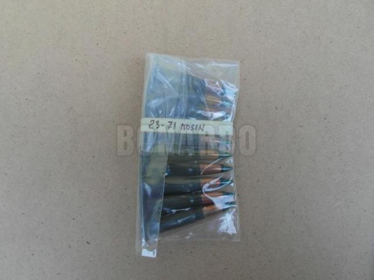 MUNIZIONI IN PIASTRINA CAL 7.62X39 CONF. 10 PZ PROD. 23-71 MOSIN