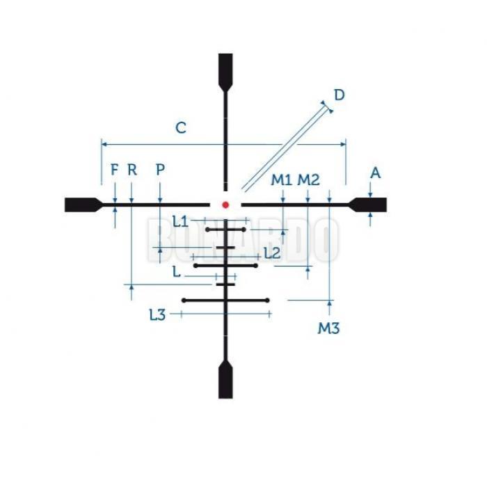 MEOPTA CANNOCCHIALE MEOPRO R6 3-18X56 RD SFP BDC3