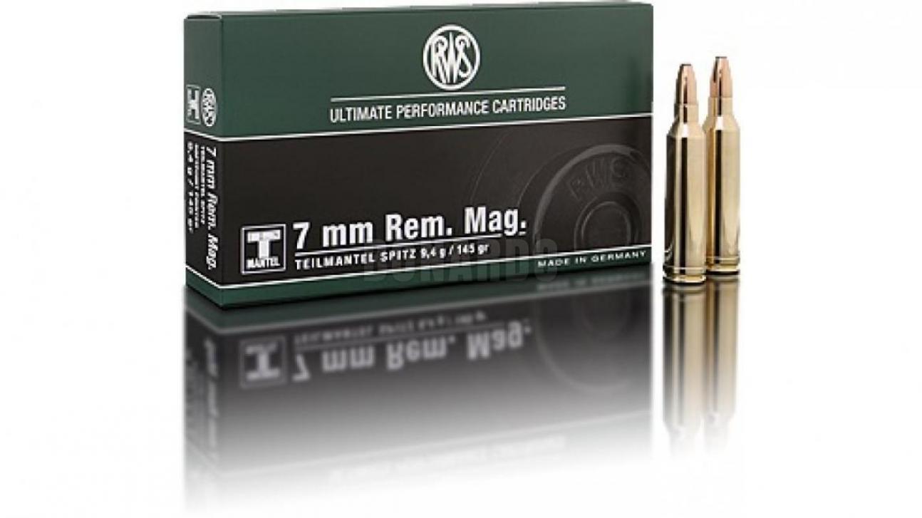RWS MUNIZIONI CAL. 7 mm Rem Mag 145 grs TM CONF. 20