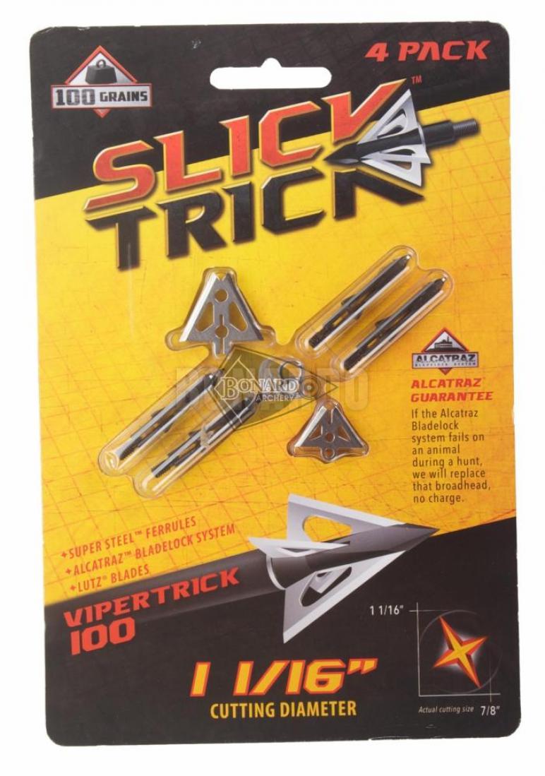 SLICK TRICK PUNTA DA CACCIA VIPERTRICK 1 1/6" 4 LAME CONF.4 PEZZI 100GR