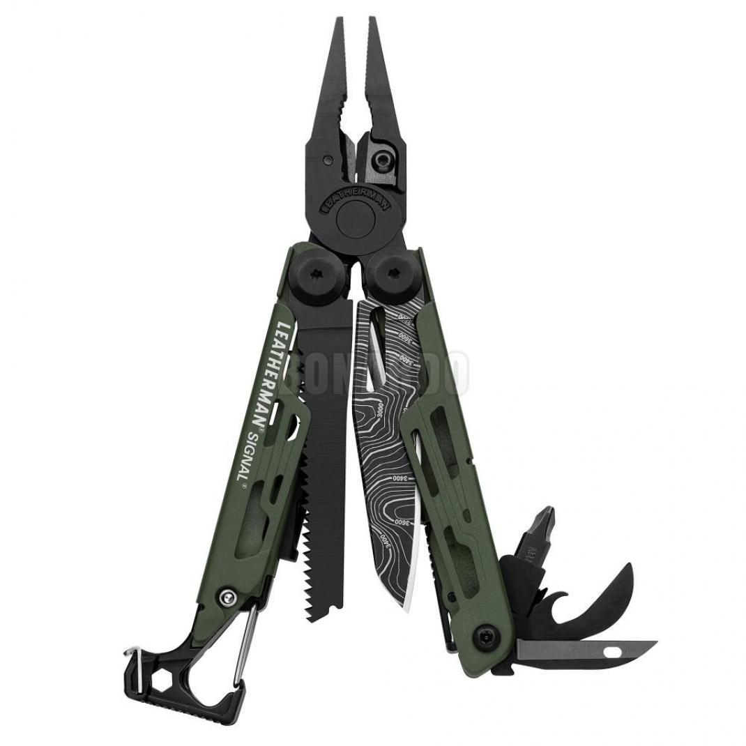 LEATHERMAN PINZA SIGNAL GREEN TOPO BLADE