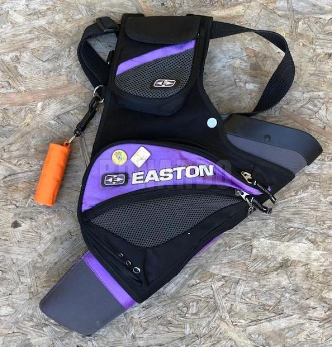 EASTON FARETRA TARGET CON CINTURA RH PURPLE + ESTRATTORE