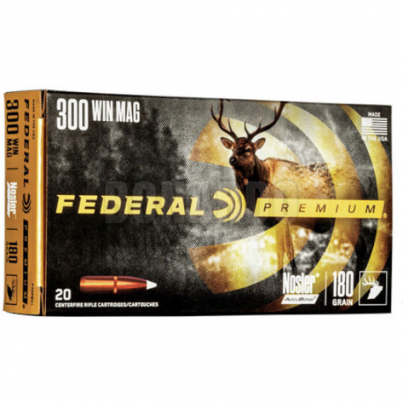 FEDERAL CARTUCCE PREMIUM CAL.300WIN. MAG. 180GRS ACCUBOND