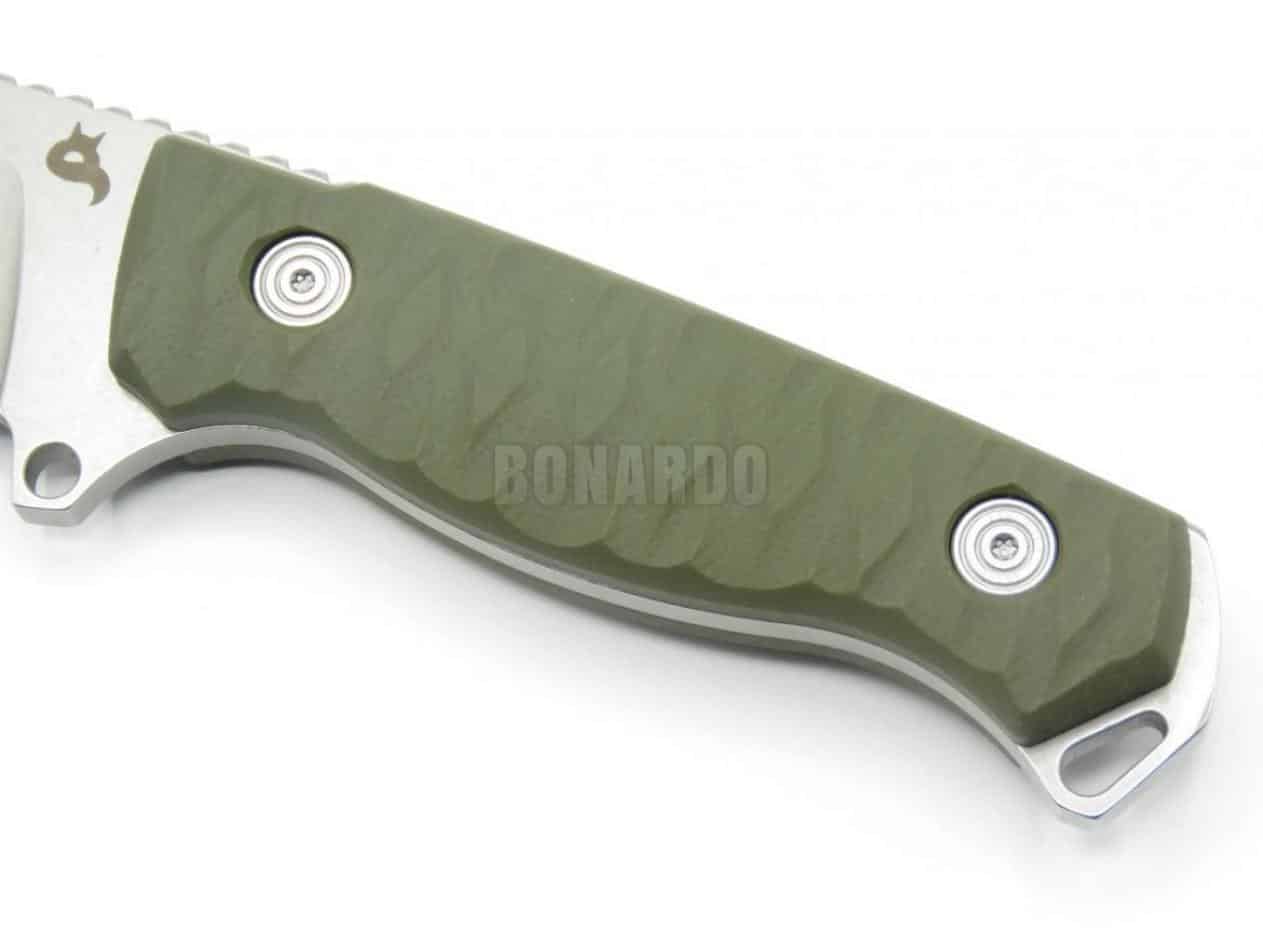 FOX COLTELLO BLACK FOX GOLEM LAMA D2 STONEWASH OD GREEN