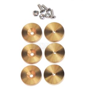 GILLO SET PESI RISER G4 S.STEEL TITANIUM GOLD CONFEZIONE 6 PEZZI