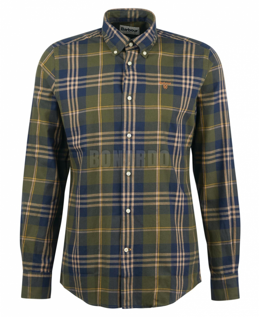 BARBOUR CAMICIA EDGAR OLIVE