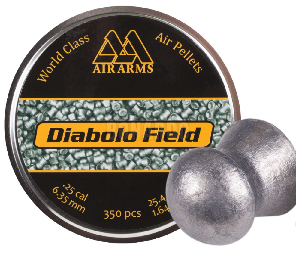AIR ARMS PALLINI CAL.6,35 DIABOLO FIELD  CONF. 350 25,4GRS /1,64 G