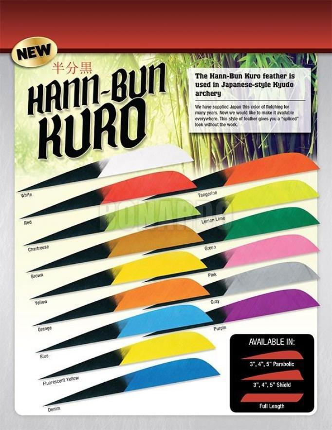 GATEWAY PENNE NATURALI PARABOLA 4" KURO CONFEZIONE 100 PEZZI