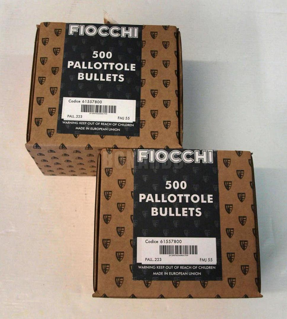 FIOCCHI PALLA BLINDATA CAL. 223REM FMJ 55 CONF. 500