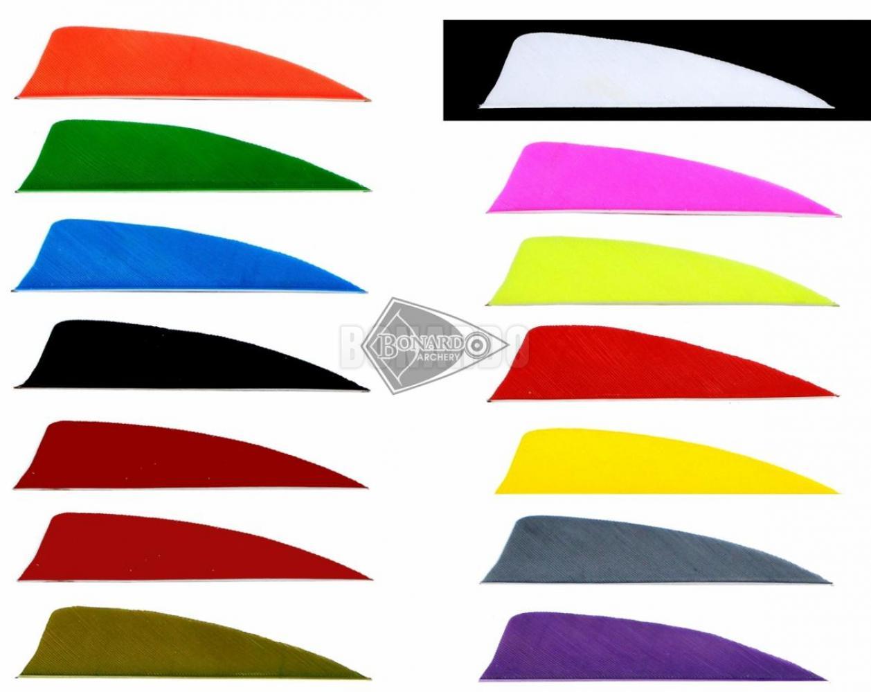 TRUEFLIGHT PENNE NATURALI A SCUDO 3" PINK