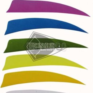 TRUEFLIGHT PENNE NATURALI A SCUDO 4" ORANGE