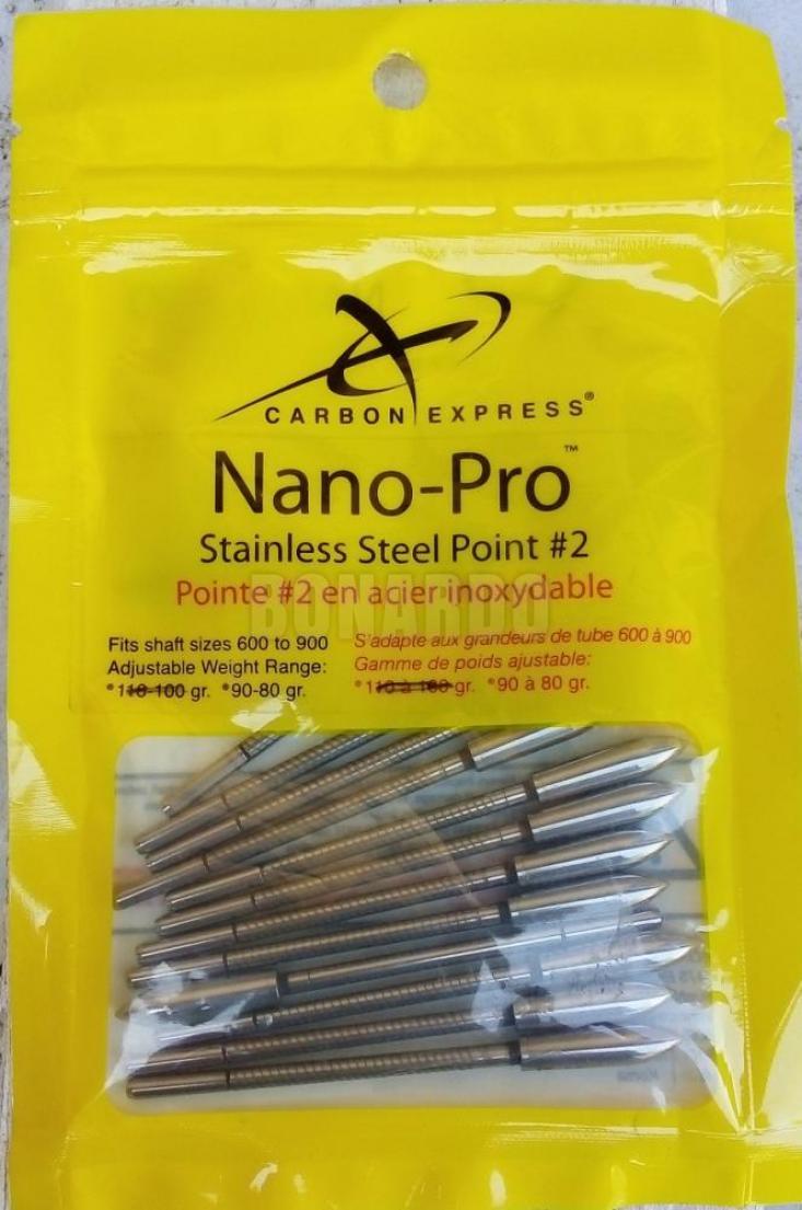 CARBON EXPRESS PUNTA NANO-PRO #2 600-900 90-80 GR.CONFEZIONE 12 PEZZI