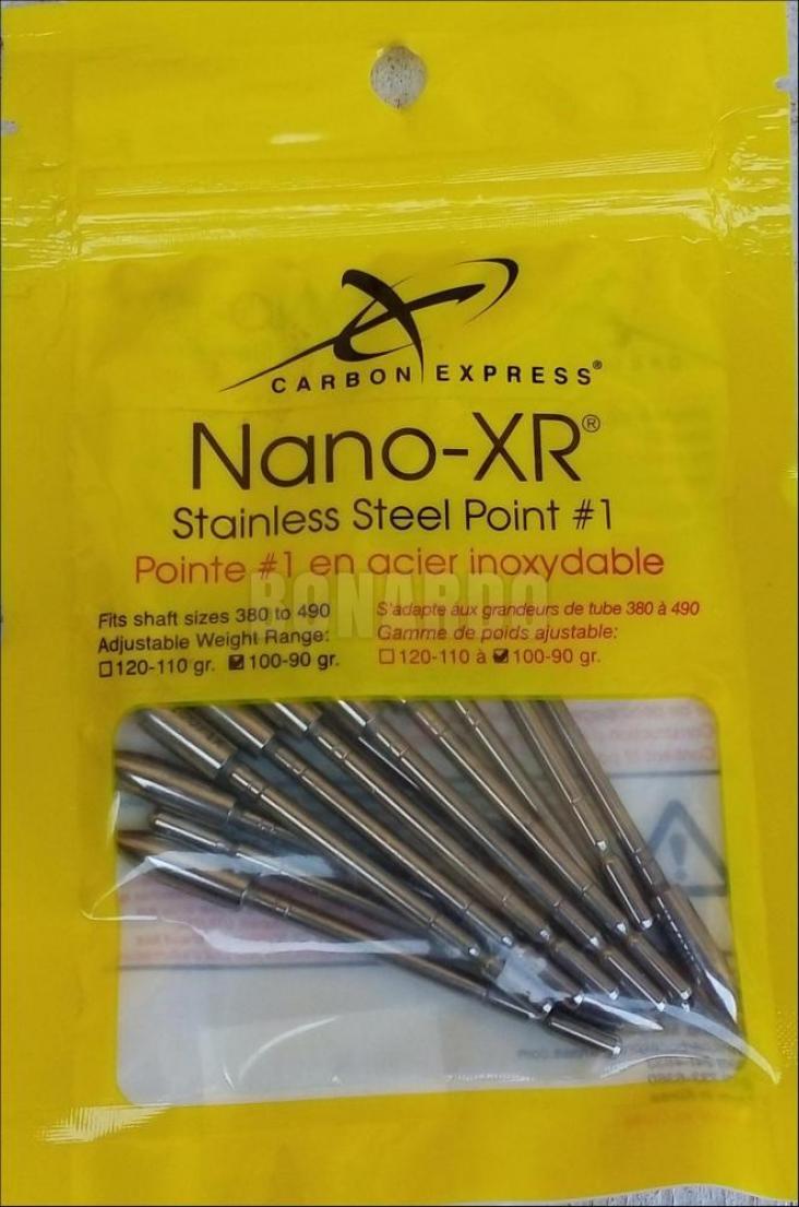 CARBON EXPRESS PUNTA NANO-XR #1 380-490 100-90 GR.CONFEZIONE 12 PEZZI