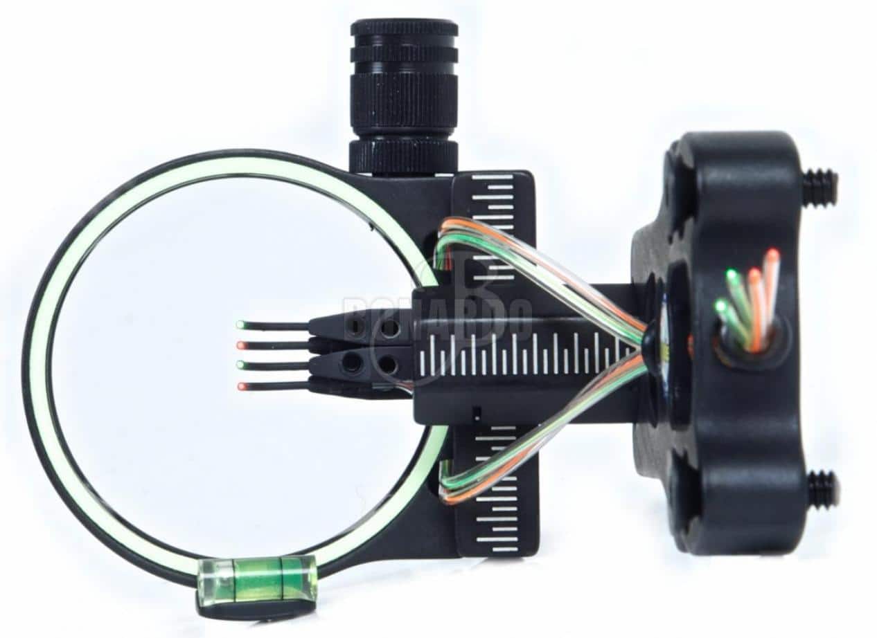 BOOSTER MIRINO DA CACCIA 4 PIN .019" BLACK + LUCE