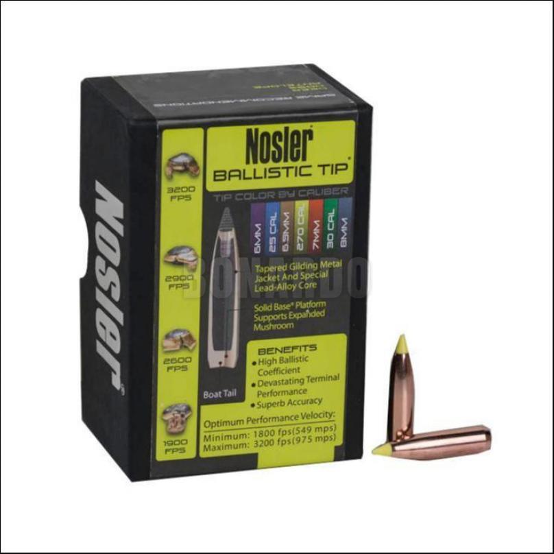 NOSLER PALLA 257" BALLISTIC TIP 100 GRS 25100