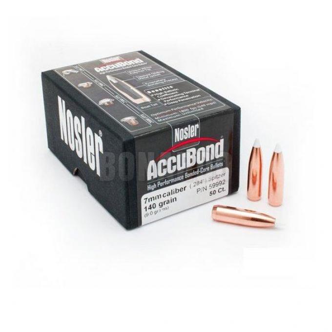 NOSLER PALLA 284" 7MM 140 GRS SP ACCUBOND C.50 59992