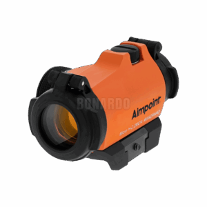 AIMPOINT  PUNTO ROSSO MICRO H-2 ORANGE + WEAVER 2 MOA