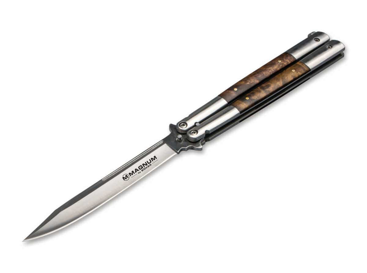 BOKER MAGNUM COLTELLO BALISONG WOOD LARGE