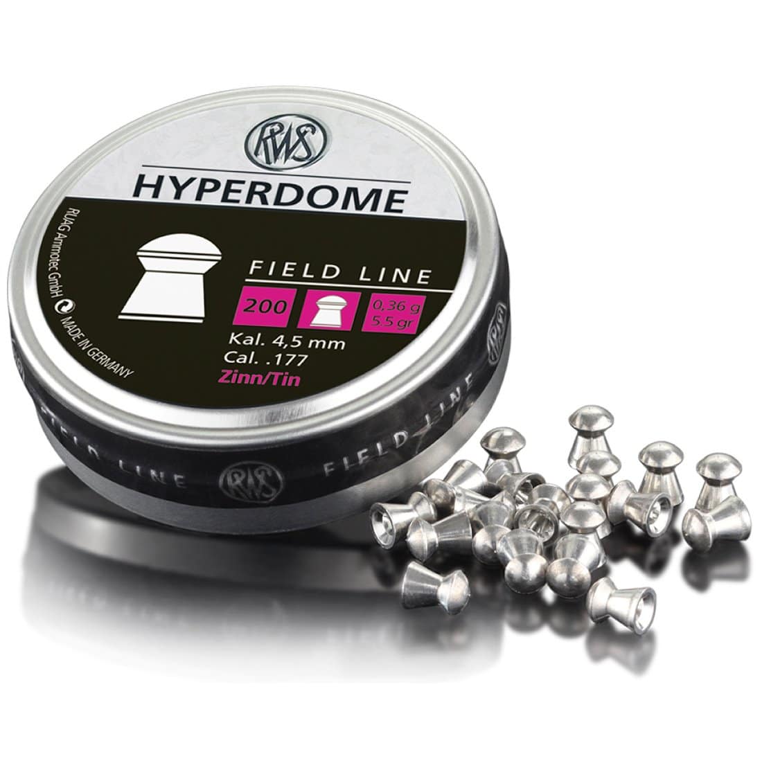RWS PALLINI HYPERDOME CAL 4,5 CONF. 200 0,36G
