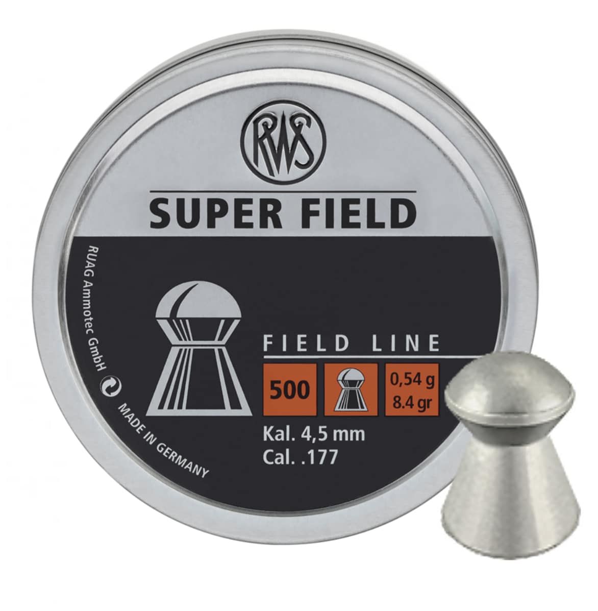 RWS PALLINI DIABOLO SUPER FIELD 4.5 0.54G CONF. 500