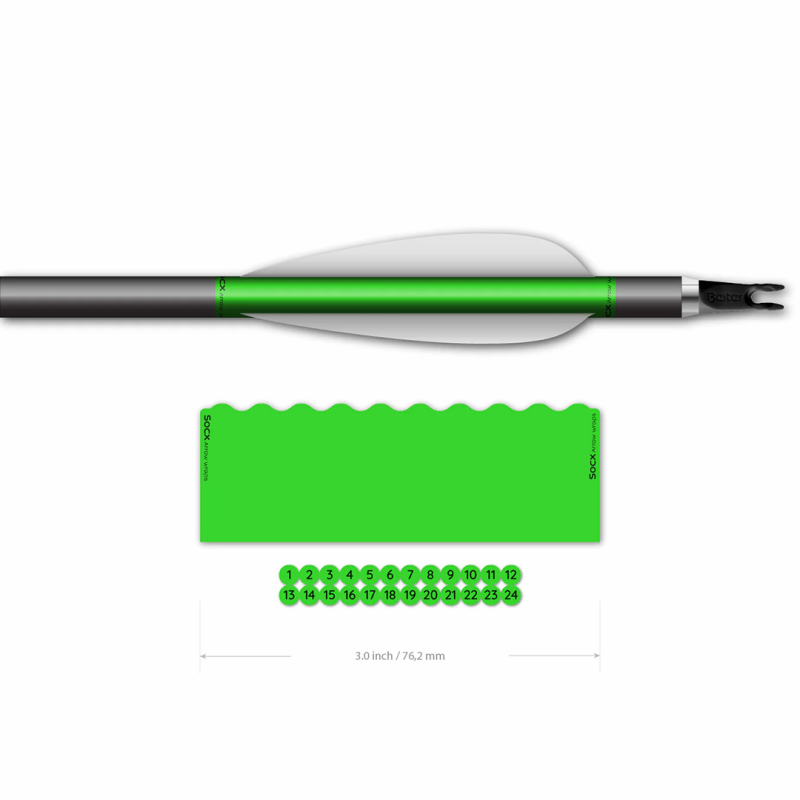 SOCX ARROW WRAP SHORTY 8.0 mm MAX FLUO