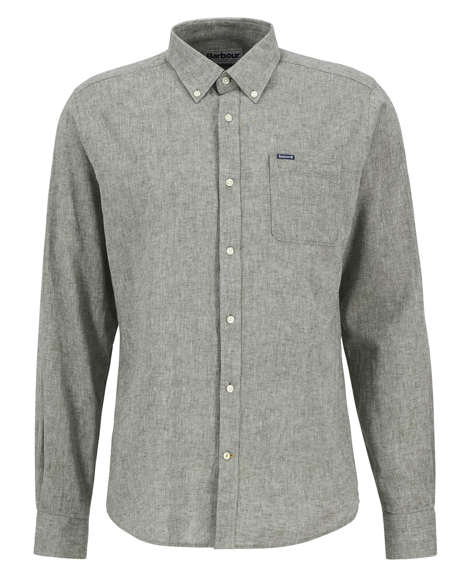 BARBOUR CAMICIA NELSON OLIVE