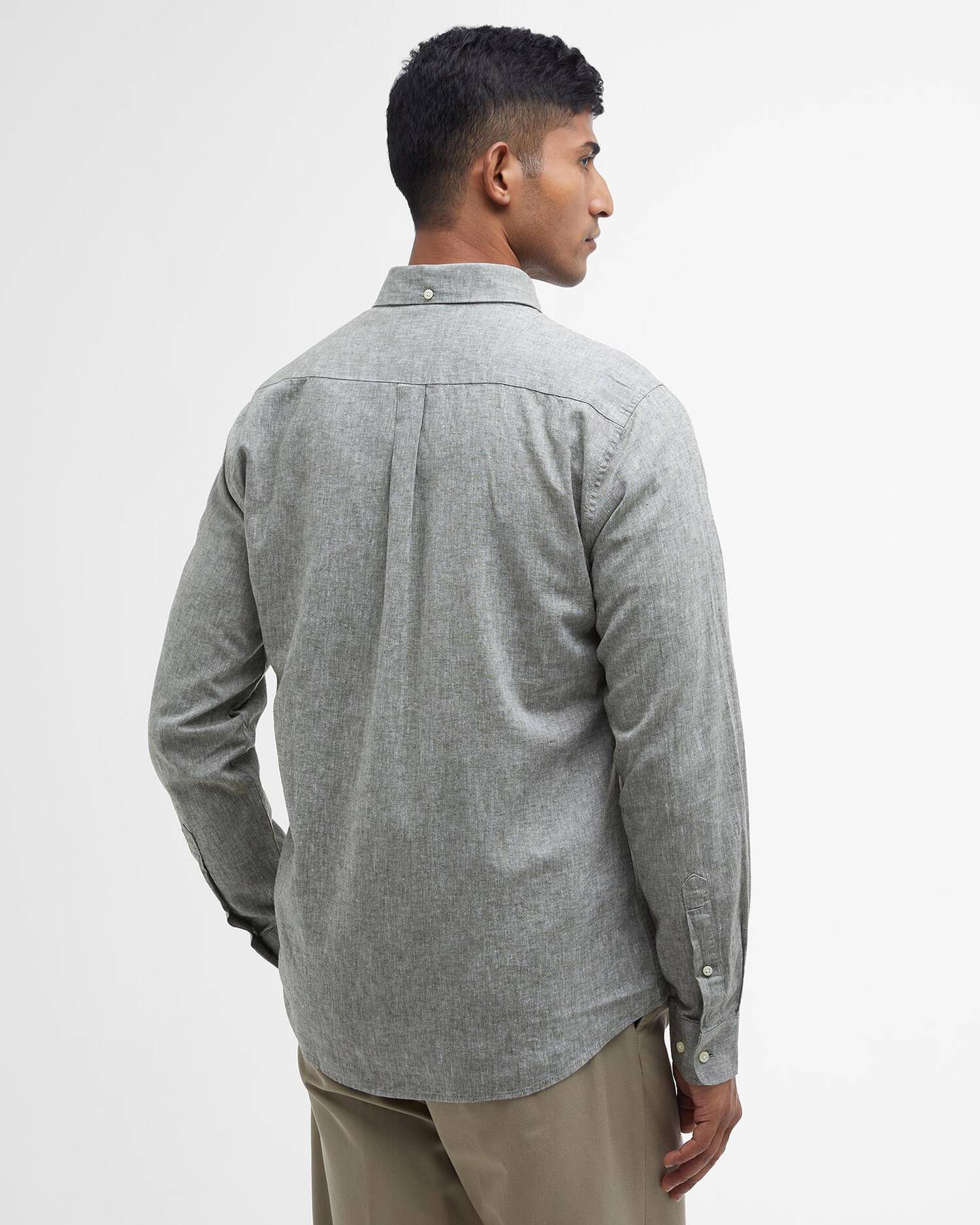 BARBOUR CAMICIA NELSON OLIVE