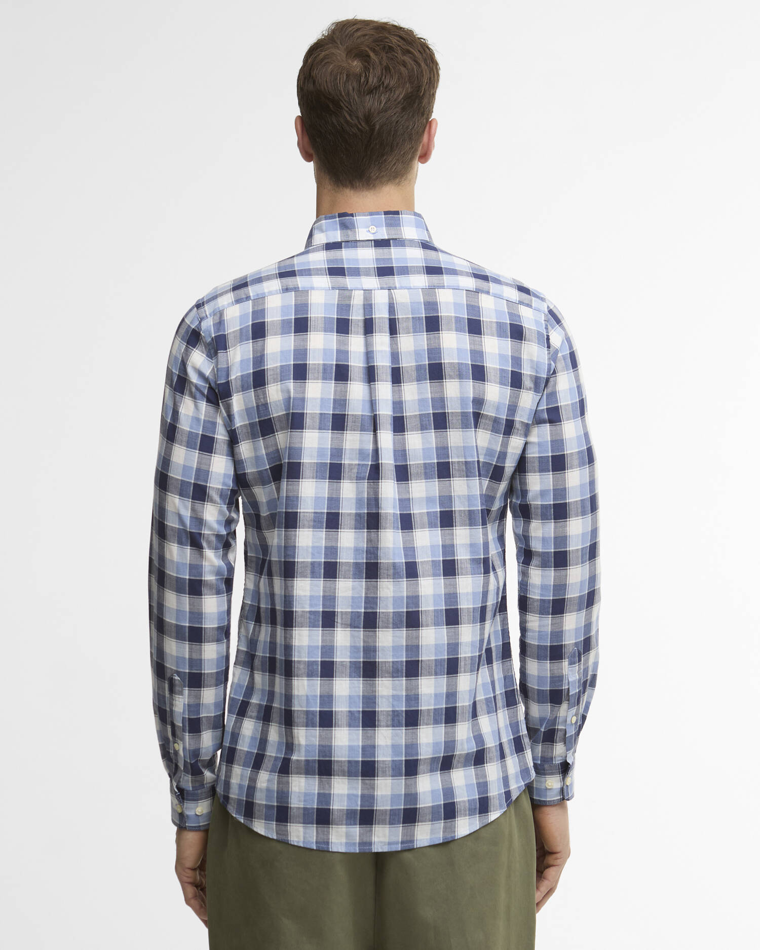 BARBOUR CAMICIA HARWOOD BLUE TG.  M