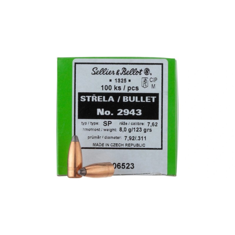 SELLIER & BELLOT PALLE SP 7,62 124GRS