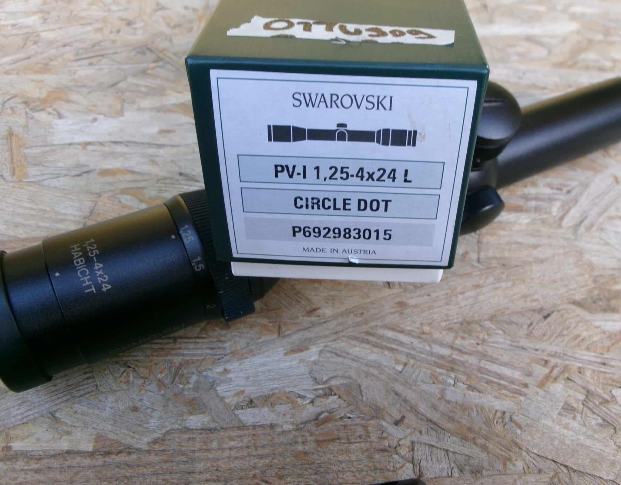 SWAROVSKI CANNOCCHIALE HABICT 1,25-4X24 USATO