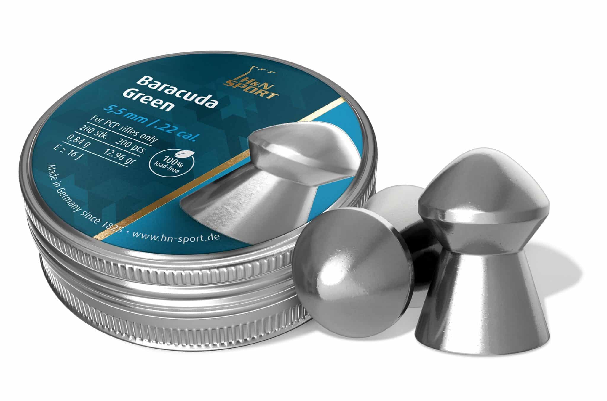 H&N DIABOLO BARACUDA GREEN 5,50 0,84 GR CONF. 200