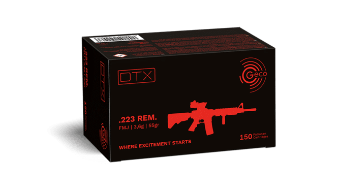 GECO MUNIZIONI CAL. 223R DTX 55 GRS CONF. 150PZ