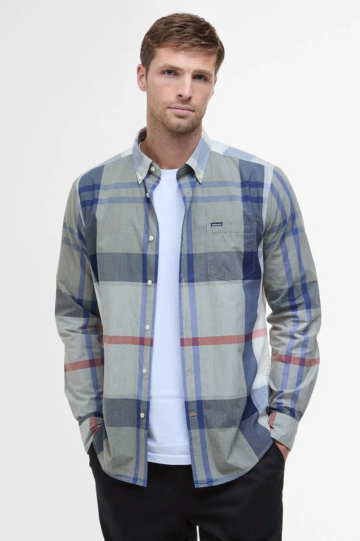BARBOUR CAMICIA HARRIS BLEACHED PINE TG. XL